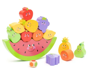 Montessori drvena slagalica ravnoteže – voće - cover