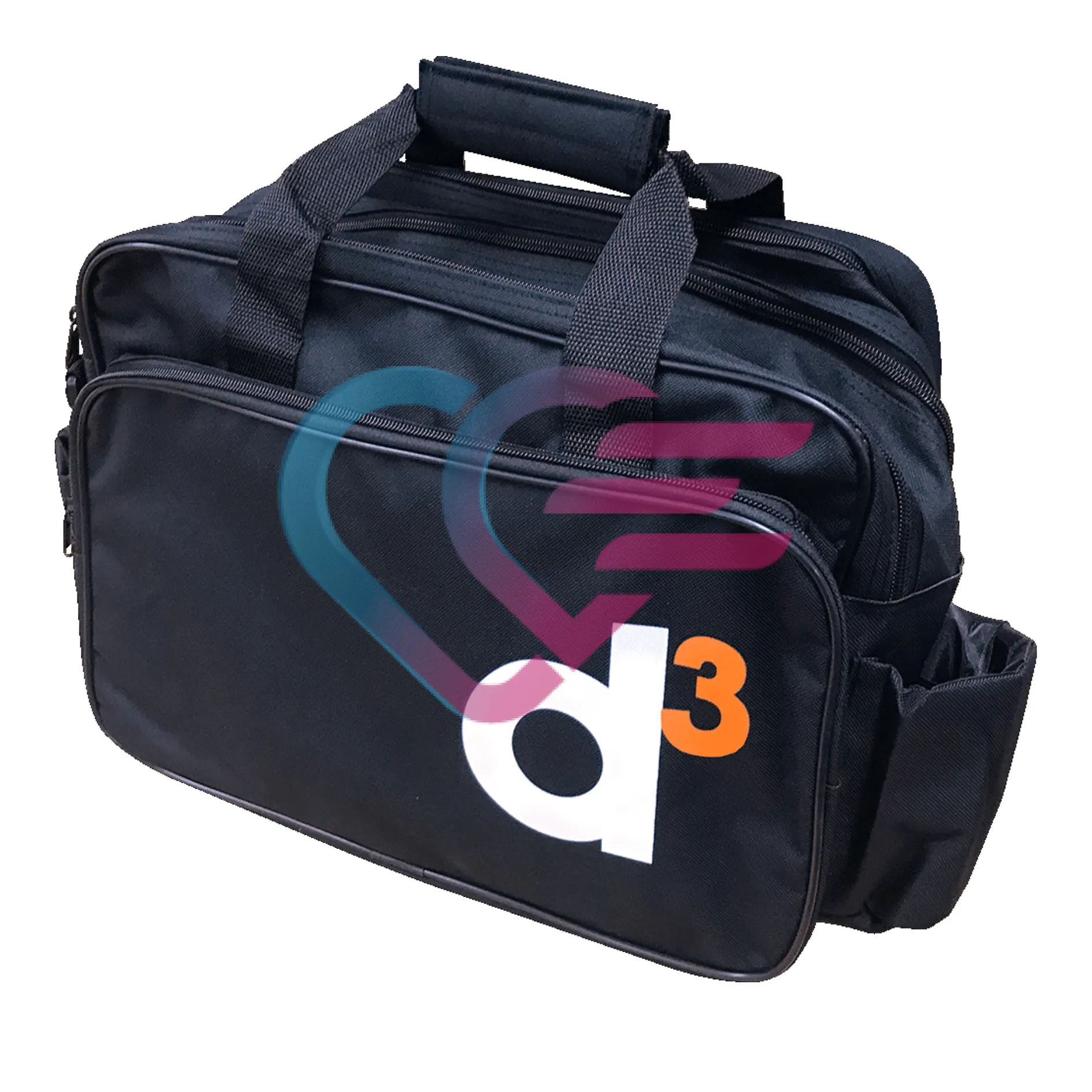 TORBA MEDICINSKA 47cm x 34cm x 15cm, S DŽEPOVIMA, CRNA - cover