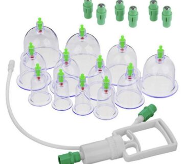 Cupping set s pumpom, 12 plastičnih čašica - cover