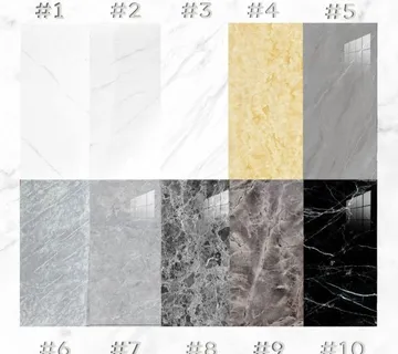 (komplet 10kom) Premium Imitacija Mramora - Samoljepljive zidne obloge - cover