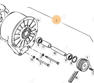 Ventilator motora za DEUTZ-FAHR kombajn - cover