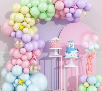 Luk od balona - Pastel (91 balon u setu) - cover