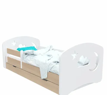 Drveni dječji krevet Design oblak s ladicom – 140*70 - cover