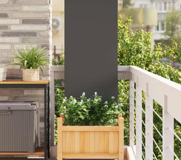 vidaXL Privatnost u vrtu Crna 50 x 140 cm Hladno valjana čelična - Venlo