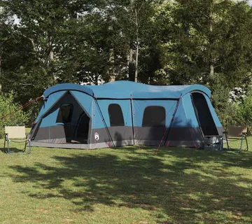 vidaXL Šator za 16 osoba s krovom s pohranom Plava 680 x 510 x 210 cm - Venlo