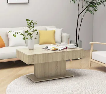 vidaXL Stolić za kavu boja hrasta 96 x 50 x 45 cm konstruirano drvo - Venlo