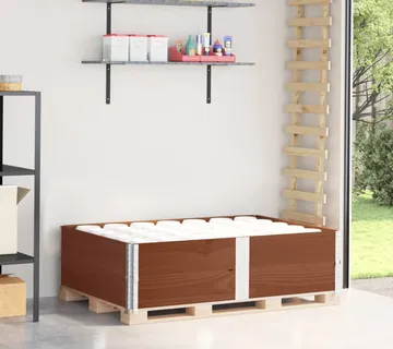 vidaXL Okviri za palete 2 smeđi 150x100 cm od masivne borovine - Venlo