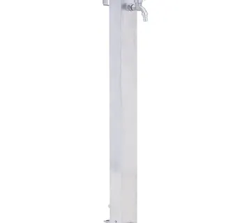 vidaXL Vrtni stup za vodu 100 cm od nehrđajućeg čelika četvrtasti - Venlo