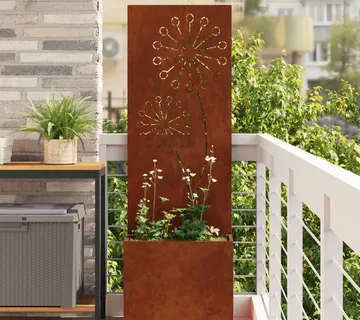 vidaXL Privatnost u vrtu Rezbarija Rđa 50 x 32 x 150 cm Otporni čelik - Venlo