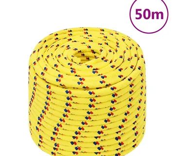 vidaXL Brodski konop žuti 12 mm 50 m od polipropilena - Venlo