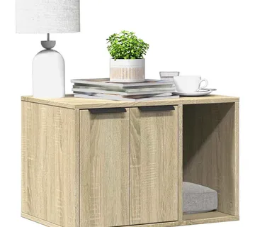 vidaXL Kutija z mačji pijesak boja hrasta 60x40x40cm konstruirano drvo - Venlo