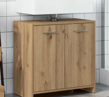 vidaXL Ormarić za umivaonik smeđa boja hrasta 60x33x60 cm drveni - Venlo