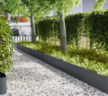 vidaXL Ograda oko Travnjaka 30 kom. 100 x 0,05 x 30 cm Antracit - Venlo