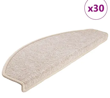 vidaXL Prostirke za stepenice 30 kom 65x24x4 cm taupe poluokrugle velike - Venlo