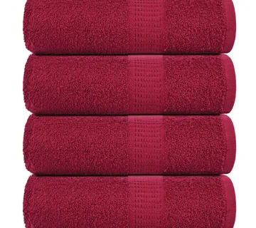 vidaXL Ručnici za goste FROGN 4 kom. Bordo 30x50 cm 360 g/m² - Venlo