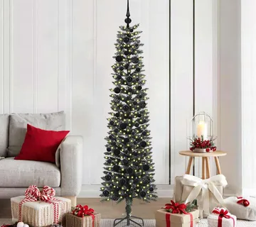 vidaXL Umjetno božićno drvce Zelena 180 cm PVC, Plastika i Čelik - Venlo