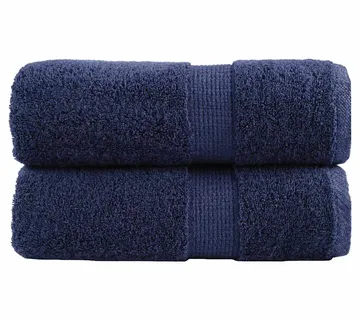 vidaXL Premium ručnici za pranje SOLUND 2 kom. tamnoplave 30x30 cm 600 g/m² - Venlo