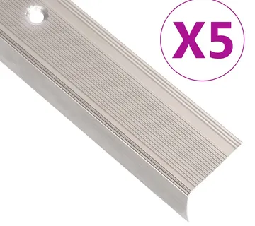 vidaXL Rubnjaci za stepenice L-oblika 5 kom aluminijski 90 cm bež - Venlo