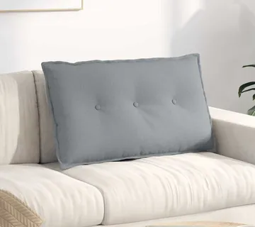 vidaXL Jastuk za leđa Svijetlo siva 80 x 19 x 50 cm tkanina - Venlo