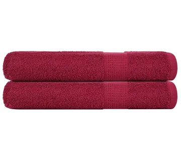 vidaXL Ručnici za saunu FROGN 2 kom bordo 80x200 cm 360 g/m² - Venlo
