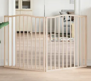 vidaXL Vrata za pse s 2 panela sklopiva 160 cm od drva topole - Venlo