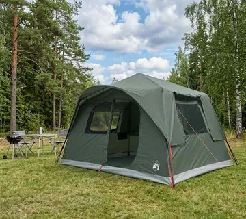 vidaXL Instant šator s krovom Maslinasto zelena 365 x 380 x 200 cm - Venlo