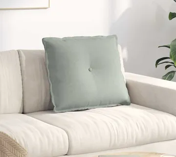 vidaXL Jastuk za leđa Svjetlosiva 60 x 50 cm Kordura tekstil - Venlo