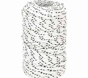 vidaXL Pleteni brodski konop bijeli 2 mm x 100 m poliesterski - Venlo