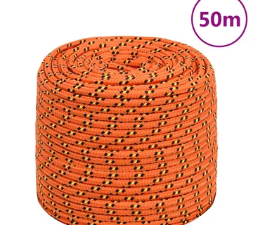 vidaXL Brodski konop narančasti 10 mm 50 m od polipropilena - Venlo