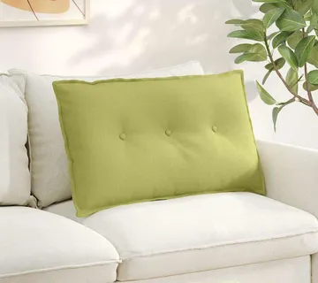 vidaXL Jastuk za leđa Svijetlo zelena 80 x 19 x 50 cm tkanina - Venlo