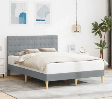 vidaXL Krevetna konstrukcija Svjetlosiva 160 x 200 cm Tkanina - Venlo
