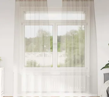 vidaXL Voile zavjesa 2 kom. Pijesak 245 x 140 cm Poliester - Venlo