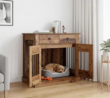 vidaXL Namještaj za kućni kavez Staro drvo 90 x 47,5 x 80 cm - Venlo
