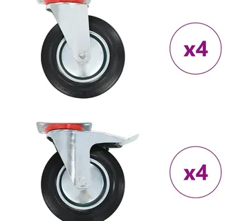 vidaXL Okretni kotačići 8 kom 200 mm - Venlo
