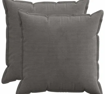 vidaXL Presvlaka za jastuk 2 kom. HOUTEN Tamnosiva 60 x 60 cm Kord - Venlo