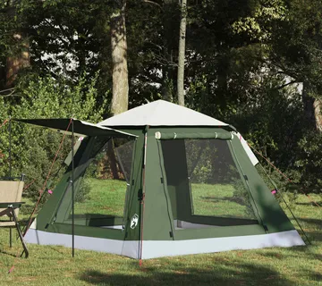 vidaXL 3-osobni Zelena 185T Polyester - Venlo