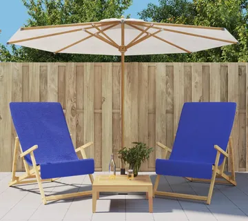 vidaXL Ručnici za plažu 2 kom plavi 60 x 135 cm od tkanine 400 GSM - Venlo