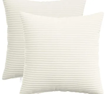 vidaXL Presvlaka za jastuk 2 pcs HEERLEN Krem 35 x 35 cm Kord - Venlo