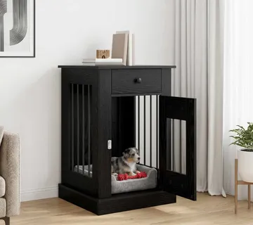 vidaXL Namještaj za kućni kavez Crni hrast 50 x 47,5 x 80 cm - Venlo