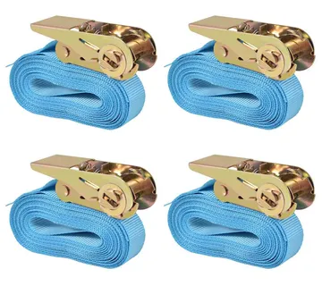 vidaXL Trake za Vezanje Tereta 4 kom 0,8 Tona 6mx25mm Plave - Venlo