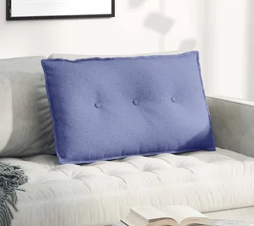 vidaXL Jastuk za leđa Traper plava 80 x 19 x 50 cm tkanina - Venlo