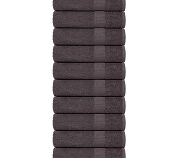 vidaXL Ručnici za kupanje FROGN 10 kom antracit 100x150 cm 360 g/m² - Venlo