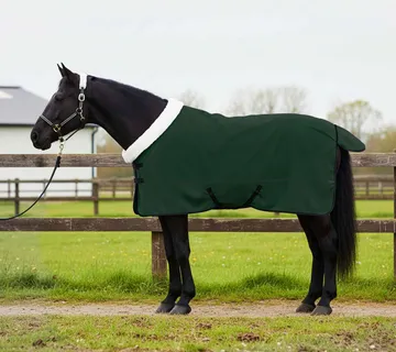 vidaXL Pokrivač za konje Cjela tamno zelena 135 cm Polartec - Venlo