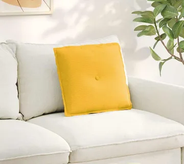 vidaXL Jastuk za leđa Svijetlo žuta 50 x 45 cm Kordura tekstil - Venlo