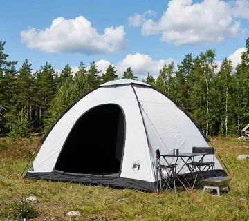 vidaXL Kamping šator 4-osobni Bijeli Blackout - Venlo