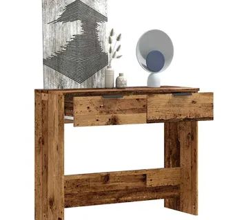 vidaXL Konzolni stol Staro drvo 90x36x75 cm Konstruirano drvo - Venlo