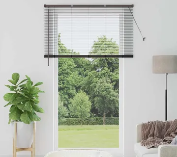 vidaXL Venecijanski zastore Crna 220 x 135 cm Aluminij - Venlo