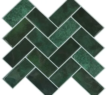 vidaXL Pločica riblja kost 20 kom. Tamnozelena 30 x 30 cm - Venlo