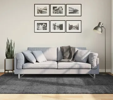 vidaXL Tepih OVIEDO kratkih vlakana antracit 160 x 230 cm - Venlo