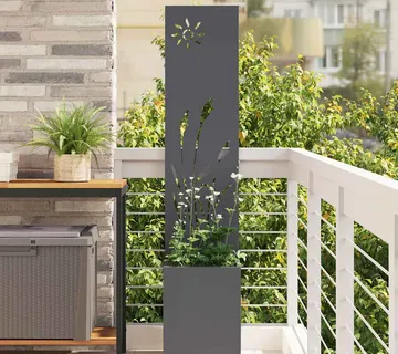 vidaXL Privatnost u vrtu Rezbarija Antracit 32 x 32 x 150 cm - Venlo